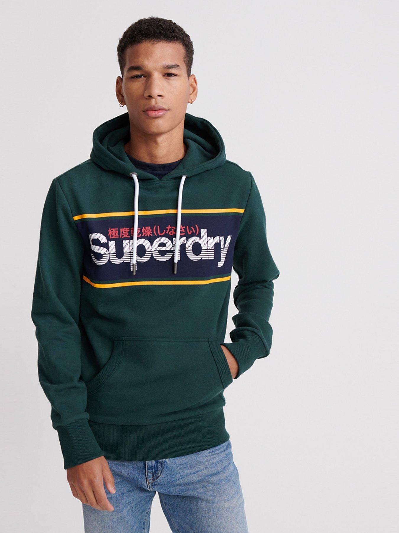 superdry green hoodie