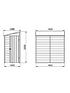  image of forest-6x3-value-overlap-dip-treated-windowless-pent-shed