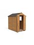  image of forest-6x4ft-value-overlap-dipnbsptreated-apex-shed-with-optional-installation