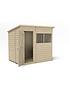  image of forest-7x5-overlap-pressure-treated-pent-shed-with-optional-installation