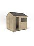  image of forest-8x6-overlap-pressure-treated-reverse-apex-shed-with-optional-installation