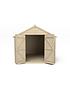  image of forest-10x8ft-overlap-pressure-treated-apex-workshop-shed-with-double-doors--nbspwith-optional-installation