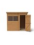  image of forest-7x5-overlap-dip-treated-pent-shed-with-double-doors-with-optional-installation