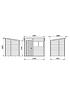  image of forest-7x5ft-overlap-dip-treated-pent-shed-with-double-doors--nbspoptional-installation