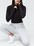  image of v-by-very-athleisure-quarter-zip-long-sleeve-topnbsp--black