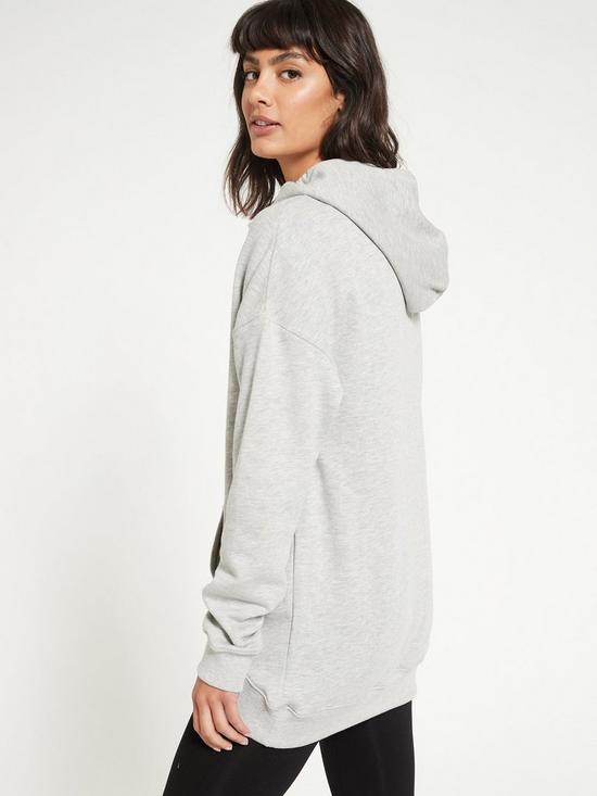 stillFront image of everyday-the-essential-oversized-hoodie-grey