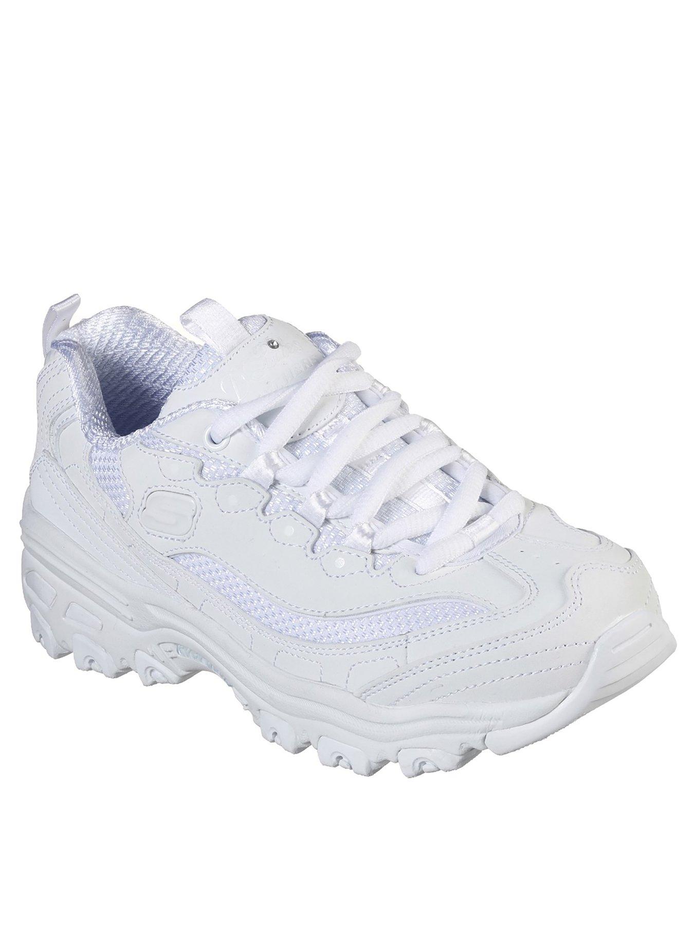 Trainer Shoes Brand New Skechers D Lites Black White Grey Chunky ...