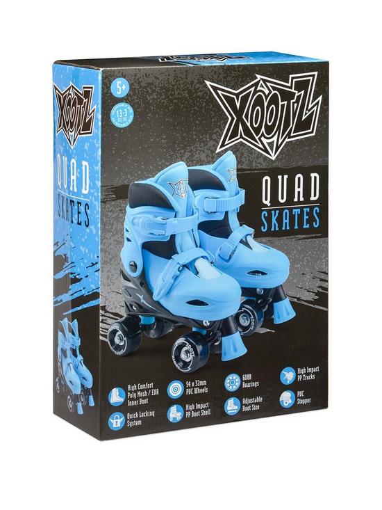stillFront image of xootz-quad-skates-blue