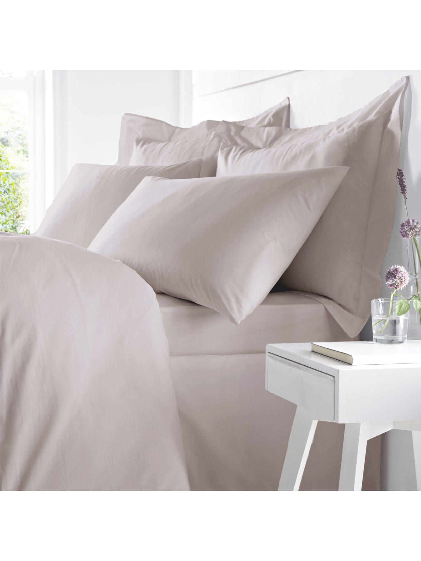 Details about   100% Cotton Sheet Set Flat & Fitted Sheets Pillowcases High Quality US Standards