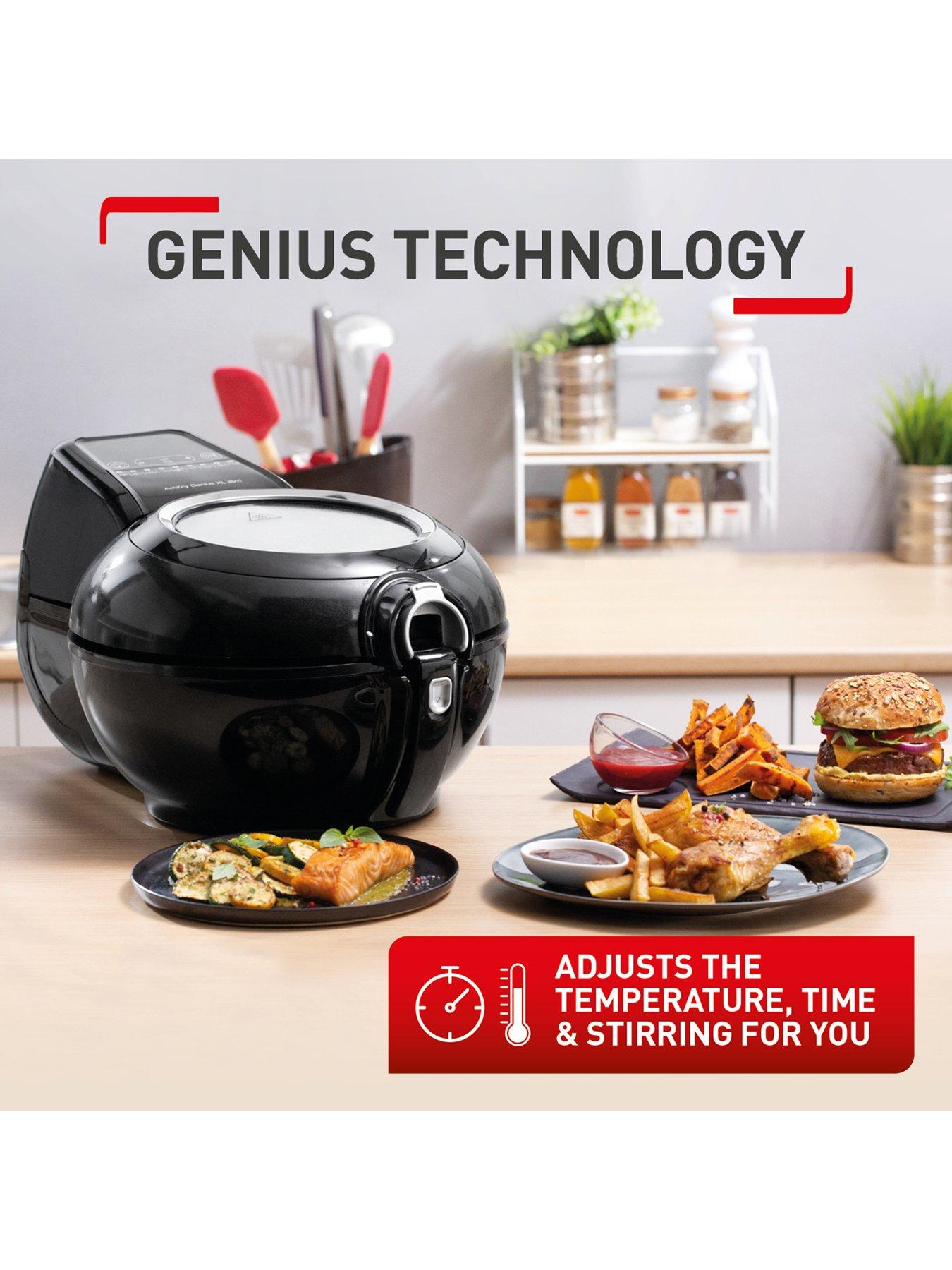 ActiFry Genius XL 2in1 Air Fryer with 9 Auto Cooking Programs 1.7kg Black