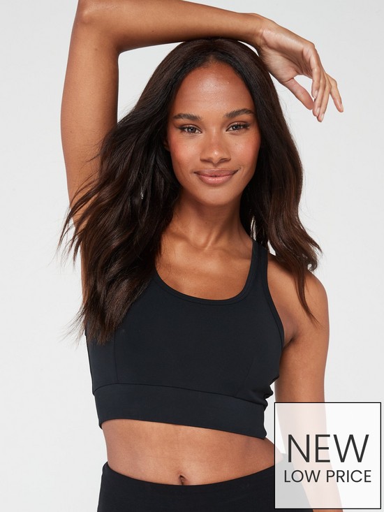 front image of v-by-very-athleisure-essential-bralette-black