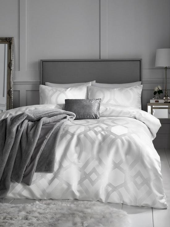front image of by-caprice-harlow-duvet-cover-set-silver