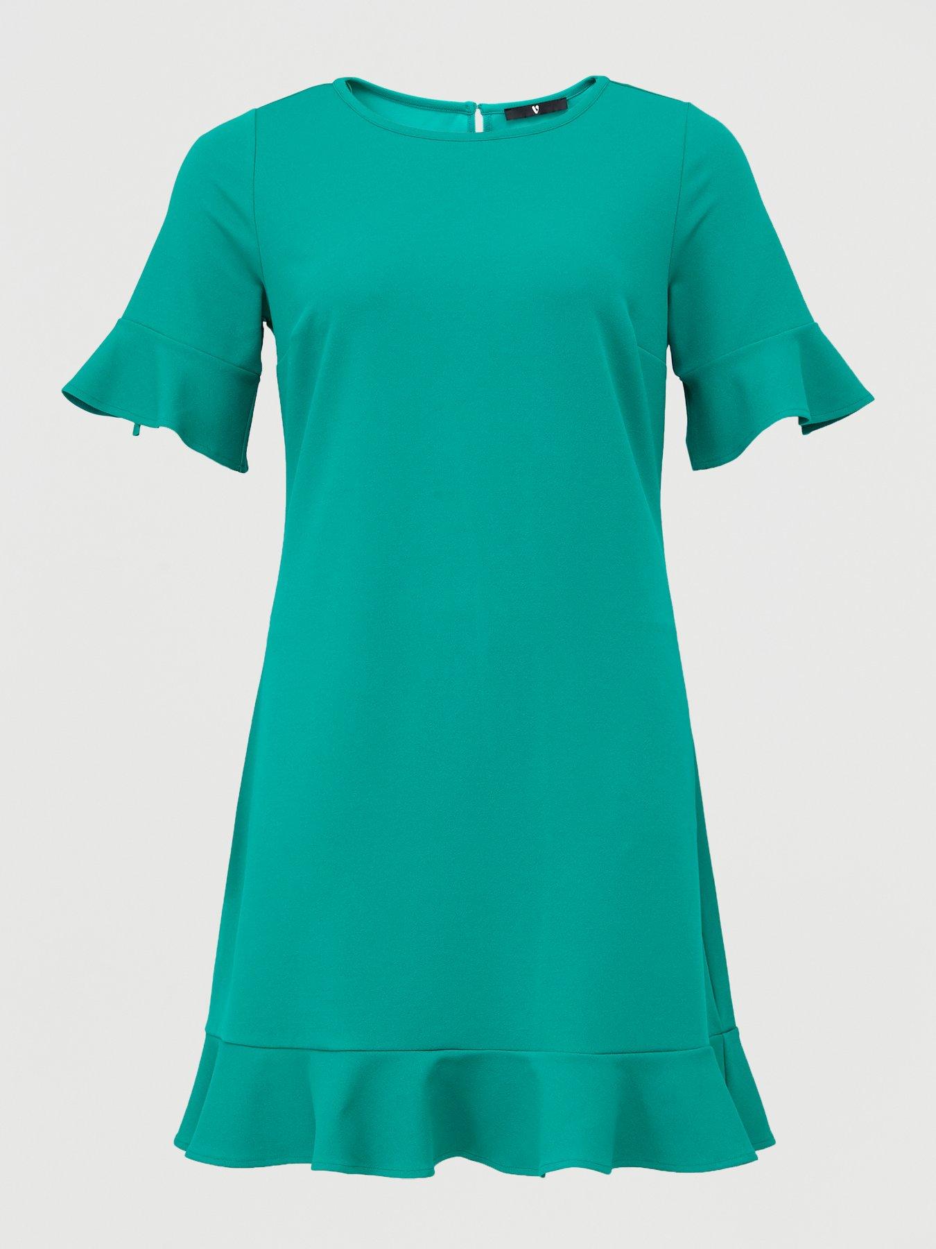 crepe shift dress