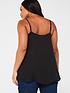  image of v-by-very-curve-woven-cami-top-black