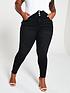  image of v-by-very-curve-shaping-high-waisted-skinny-jean-black