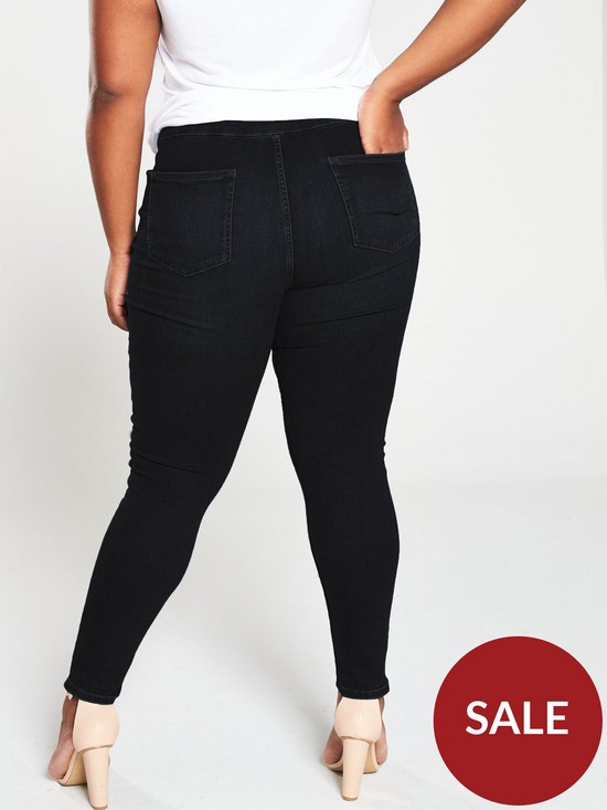 stillFront image of v-by-very-curve-shaping-high-waisted-skinny-jean-black