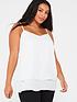  image of v-by-very-curve-woven-cami-top-ivory