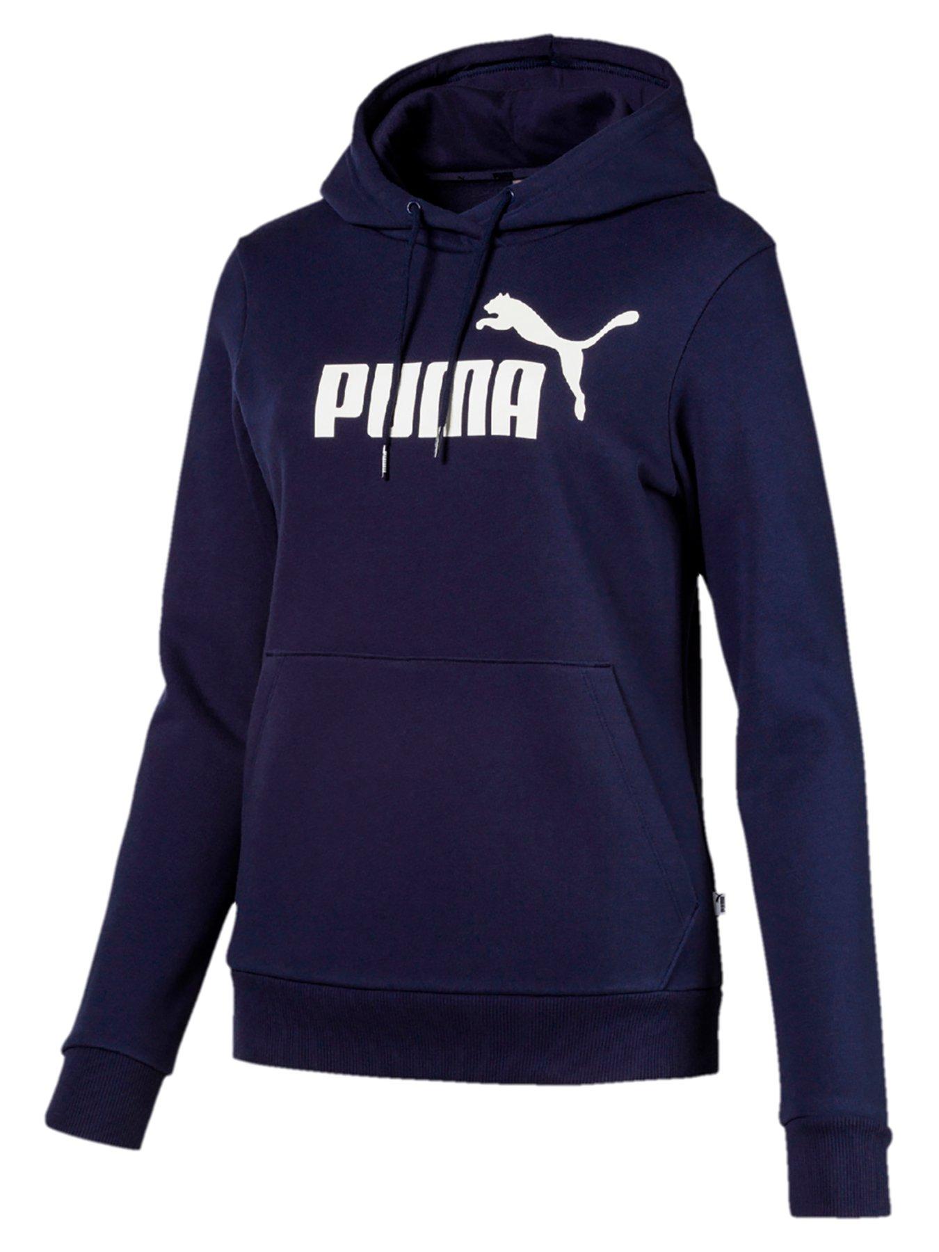 navy blue puma hoodie womens