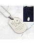  image of personalised-stainless-steel-no1-dad-dog-tag-pendant-and-chain