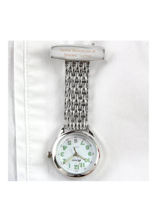 front image of personalised-nurses-fob-watch