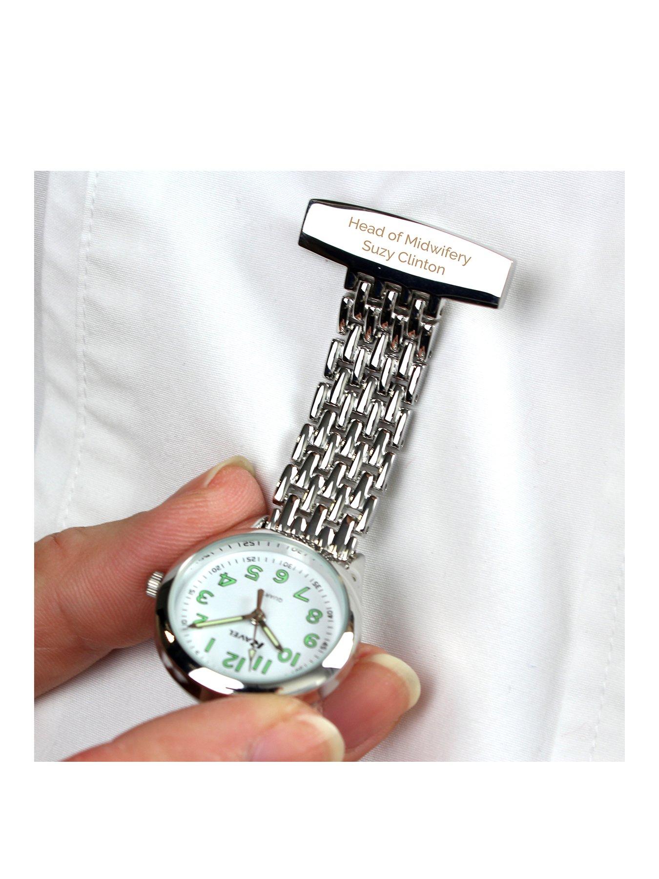 The Personalised Memento Company Personalised Nurse s Fob Watch littlewoods