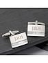  image of personalised-mother-of-pearl-cufflinks-3-character-maximum