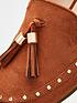  image of v-by-very-wide-fitnbsptassel-loafers-tan