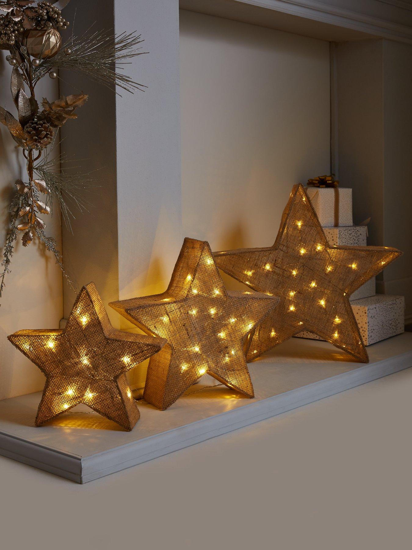 Wooden light deals up star asda