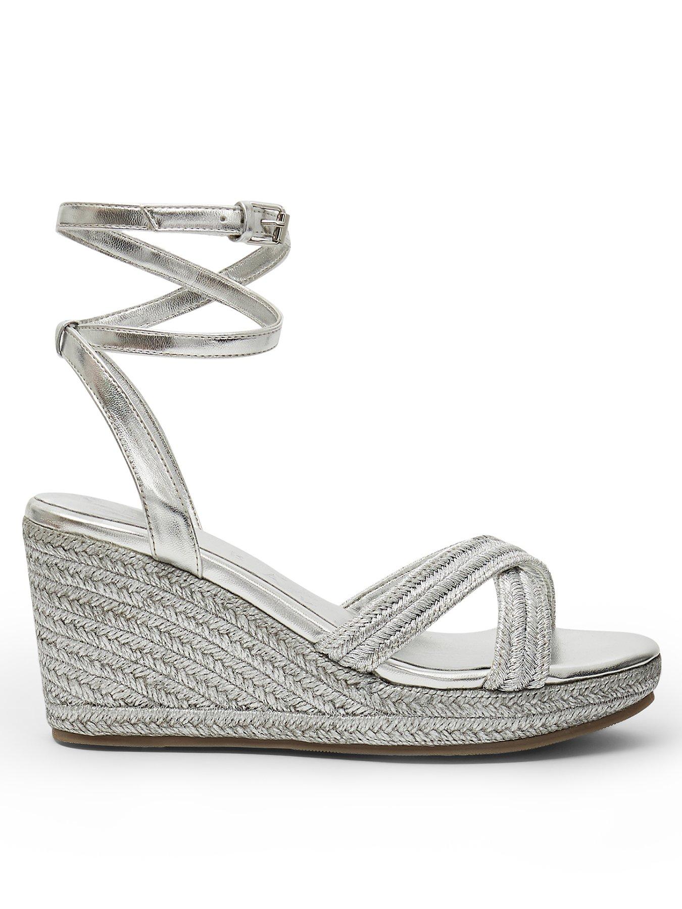littlewoods silver sandals