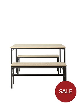 telford-110-cm-dining-table-with-2-benches-light-oak-effect
