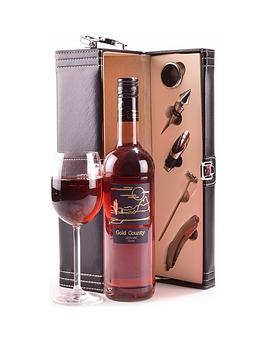 Very Rose Wine In Black Faux Leather Gift Box With Accessories Picture
