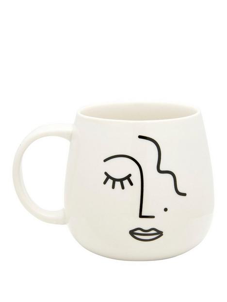 sass-belle-abstract-face-mug