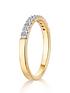  image of love-gold-9ct-gold-025ct-diamond-micro-setting-eternity-ring