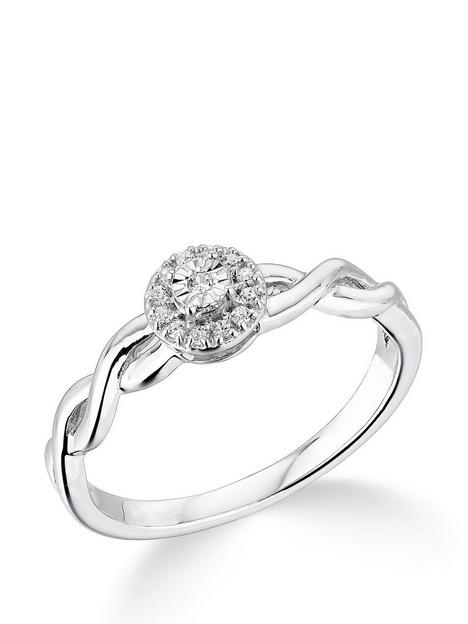 love-diamond-9k-white-gold-010ct-cluster-ring-with-twisted-shoulders