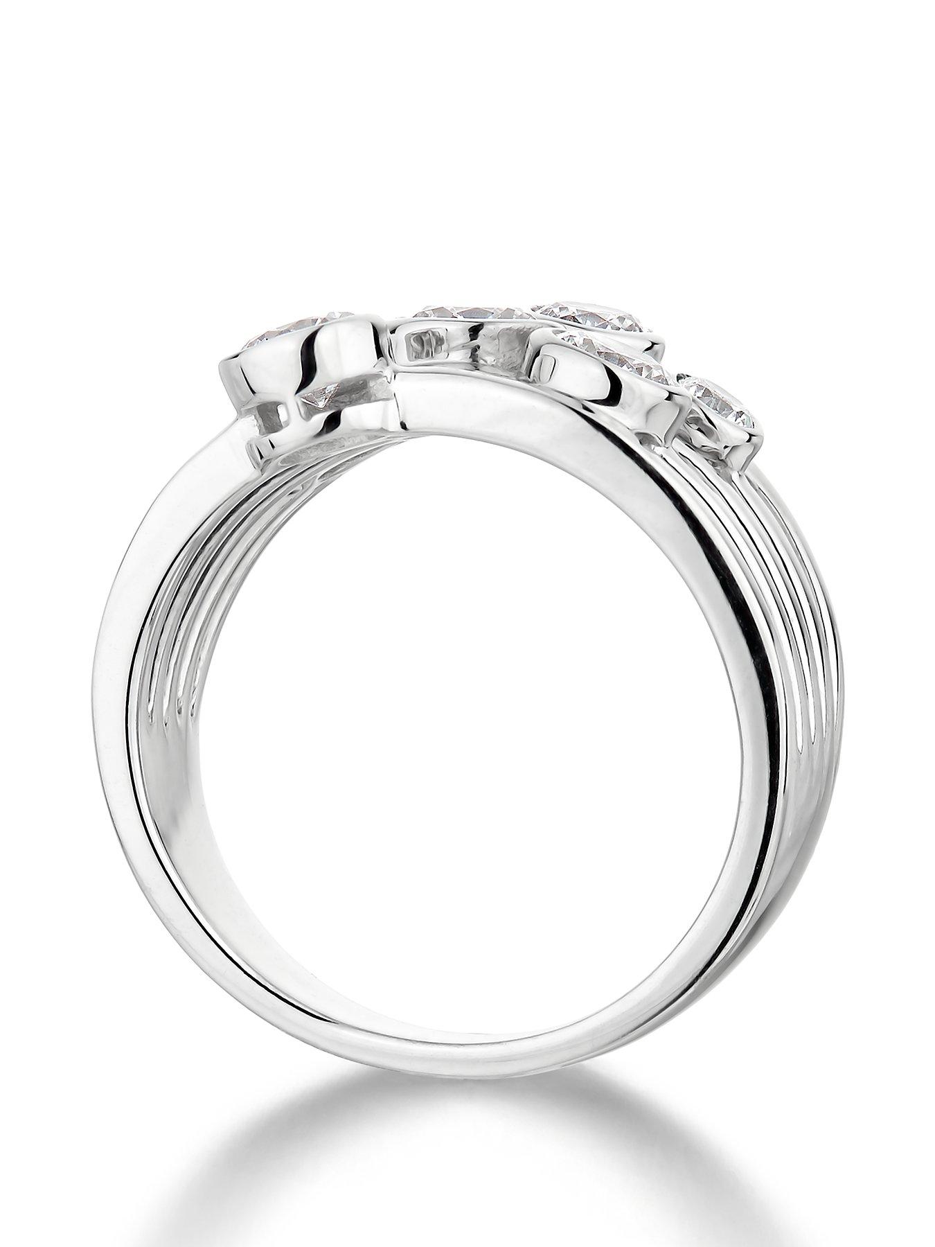 Image 3 of 5 of Love DIAMOND 9K White Gold 1.00Ct Bubble Diamond Ring