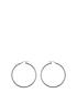  image of the-love-silver-collection-sterling-silver-35mm-twist-hoop-earrings