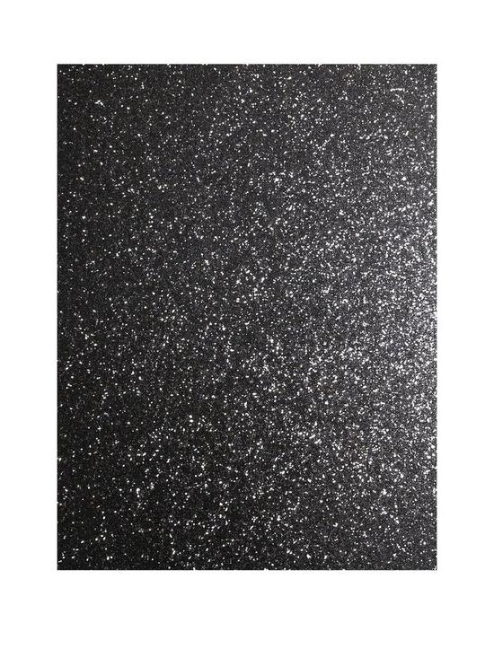 front image of arthouse-sequin-sparkle-black-wallpaper