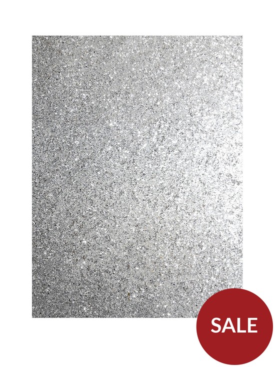 front image of arthouse-sequin-sparkle-silver-wallpaper