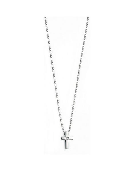d-for-diamond-d-for-diamond-sterling-silver-childrens-cross-pendant-necklace
