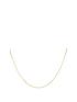  image of love-gold-9ct-gold-round-belcher-chain-necklace