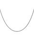  image of love-gold-9ct-white-gold-adjustable-curb-chain-necklace