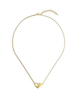 Boss Boss Boss Soulmate Gold Plated Chain And Heartlock Necklace Picture