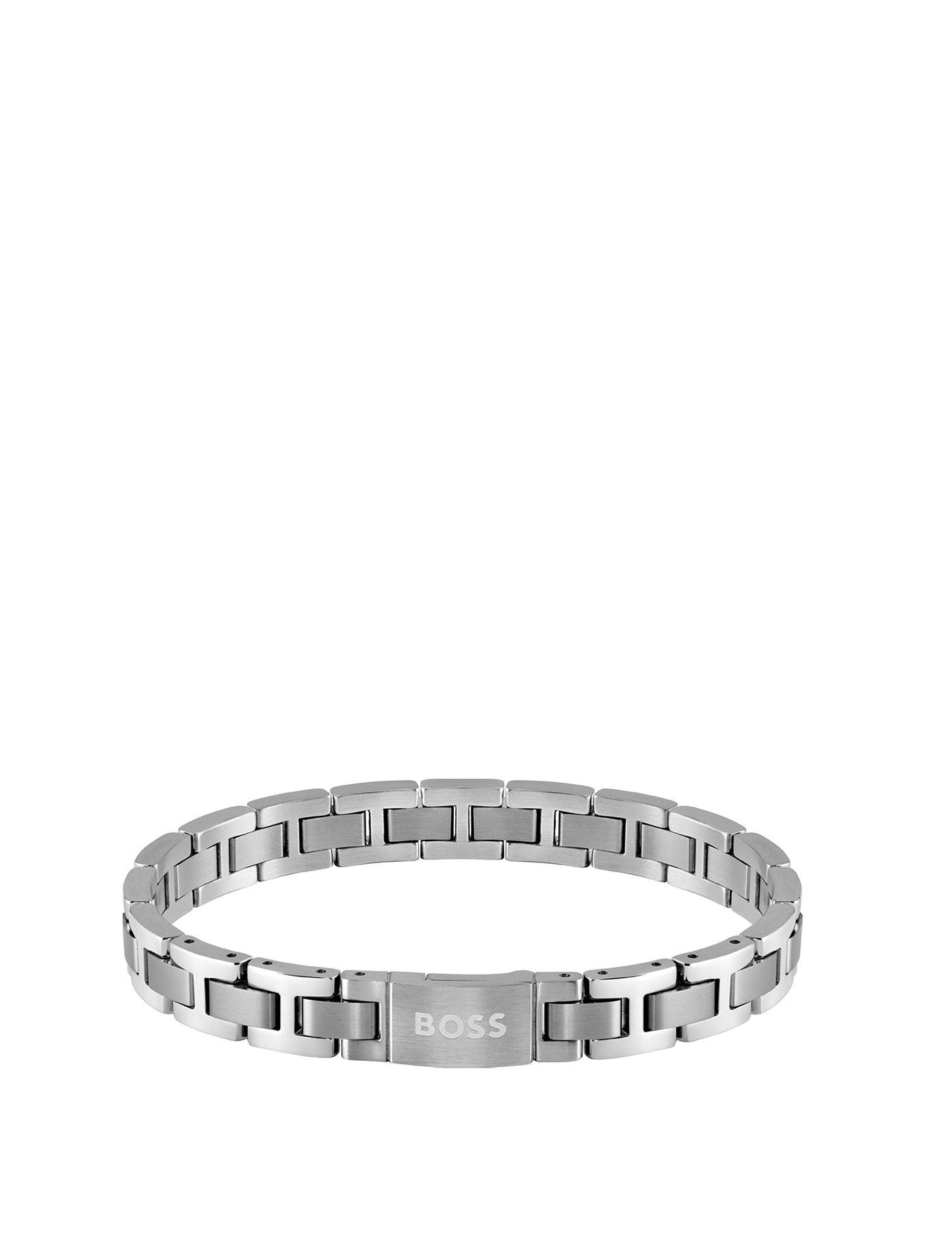  image of boss-metal-link-essentials-stainless-steel-bracelet