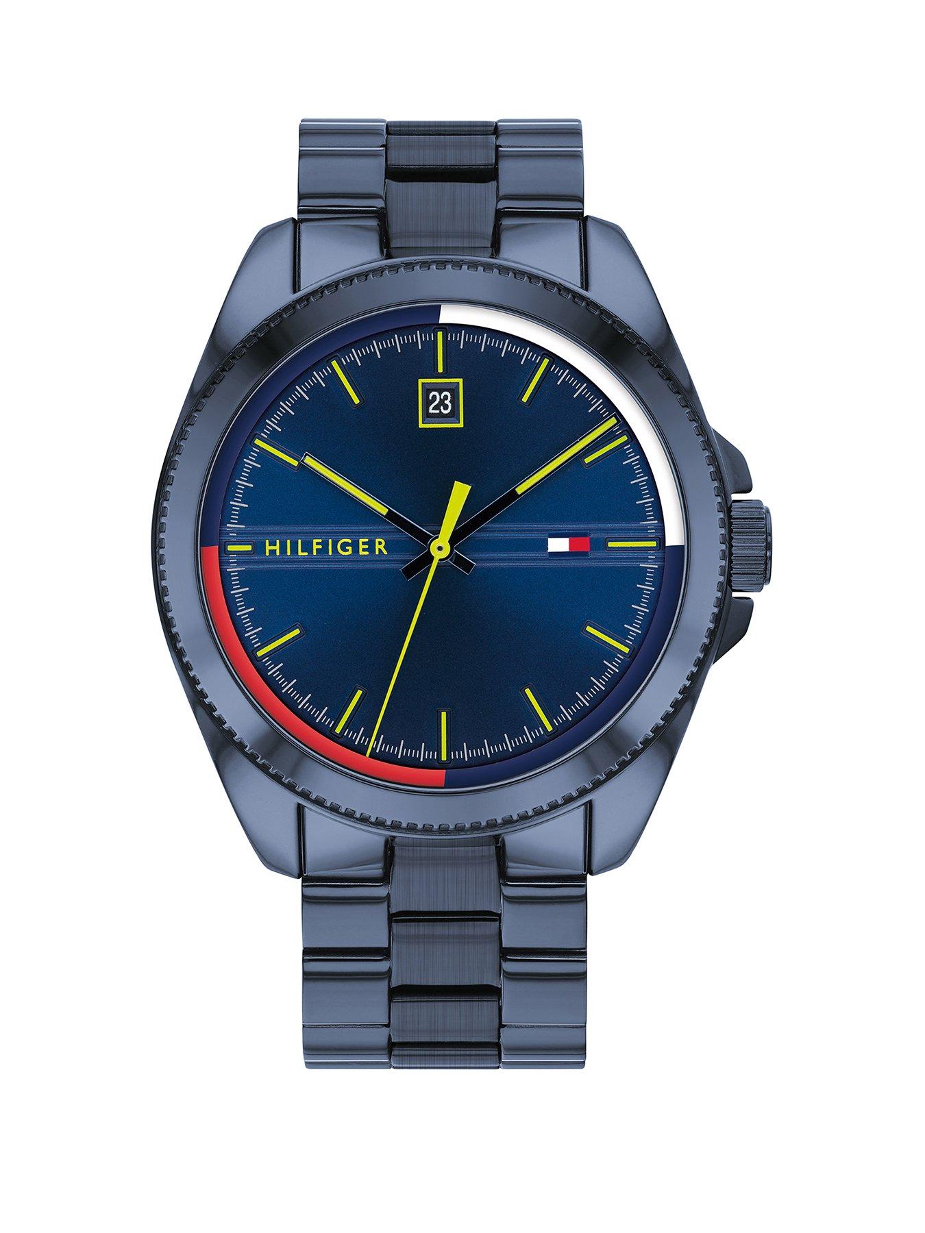 Tommy Hilfiger Riley Navy Stainless Steel Bracelet Blue Sunray