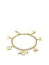  image of love-gold-9ct-gold-lucky-charm-bracelet