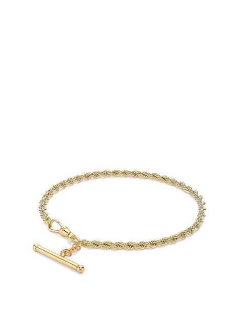 love-gold-9ct-gold-hollow-rope-albert-bracelet
