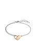  image of boss-soulmate-gold-plated-chain-and-heartlock-bracelet