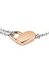  image of boss-soulmate-gold-plated-chain-and-heartlock-bracelet