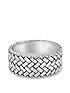  image of the-love-silver-collection-sterling-silver-herringbone-ring