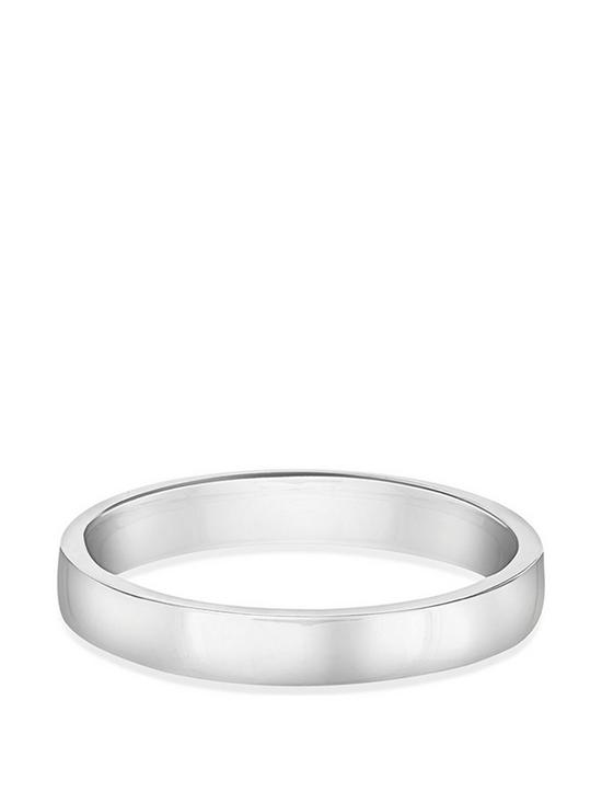 stillFront image of love-gold-9ct-white-gold-3mm-court-ring